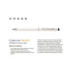Bolígrafo Multifuncion (Doble Bol. Y Port. 0.5 MM) CROSS TECH3 Blanco Perlado